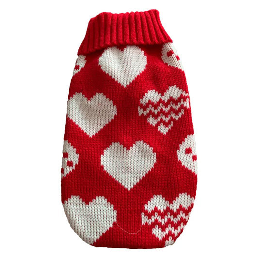 Abrigo corazones para perro o gato
