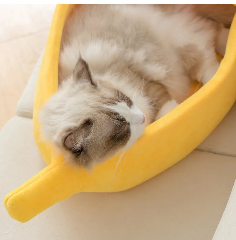 Cama banana para perro o gato
