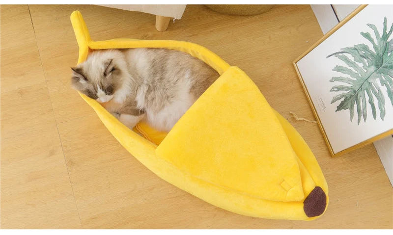 Cama banana para perro o gato