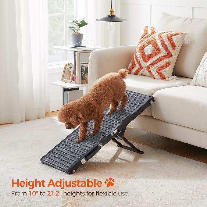 Rampa plegable para perros, 5 niveles, 31.5" largo