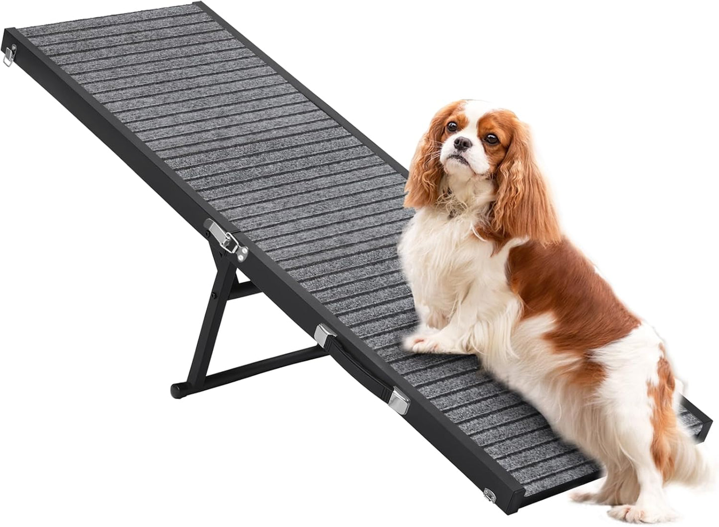 Rampa plegable para perros, 5 niveles, 47.8" de largo