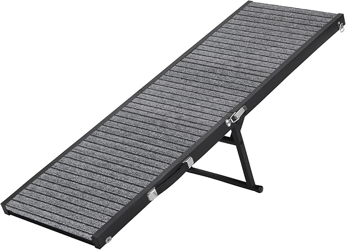 Rampa plegable para perros, 5 niveles, 47.8" de largo