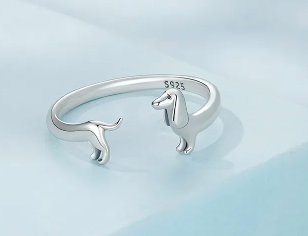 Anillos de plata Dachshund