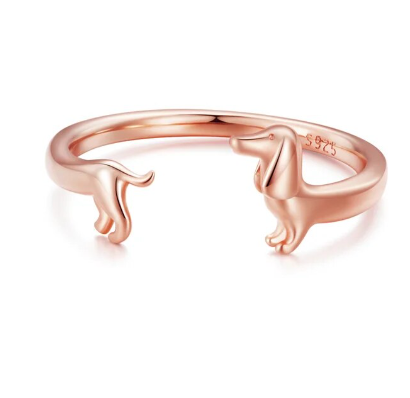 Anillos de plata Dachshund