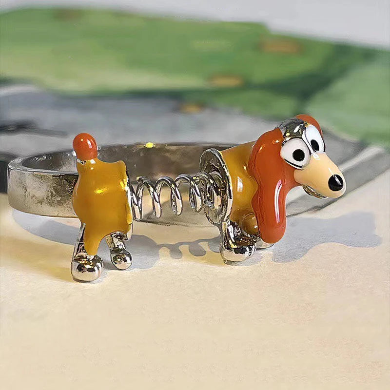 Anillo Dachshund personaje Slinky