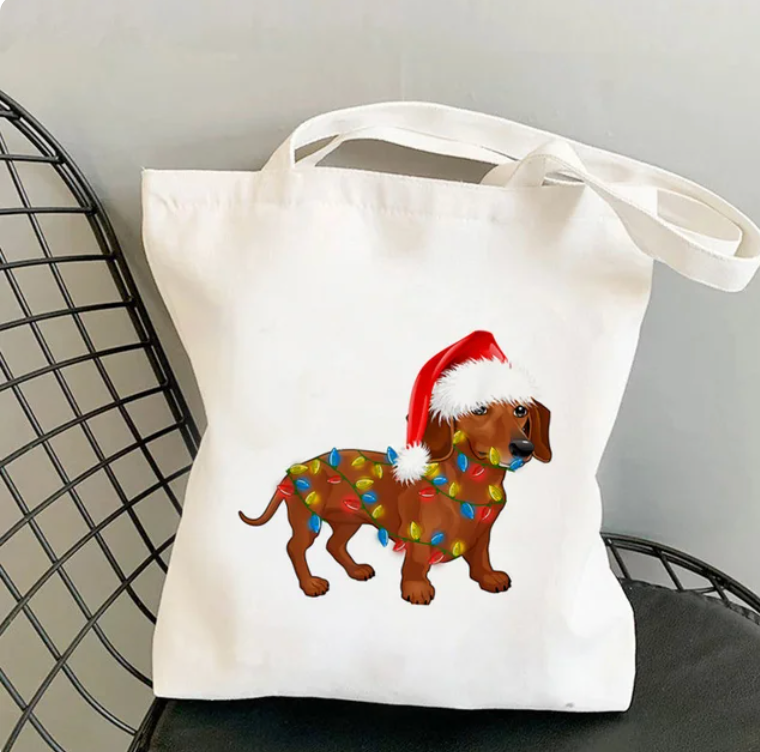 Bolsas de tela con estampado de Dachshund, varios modelos, click aquí