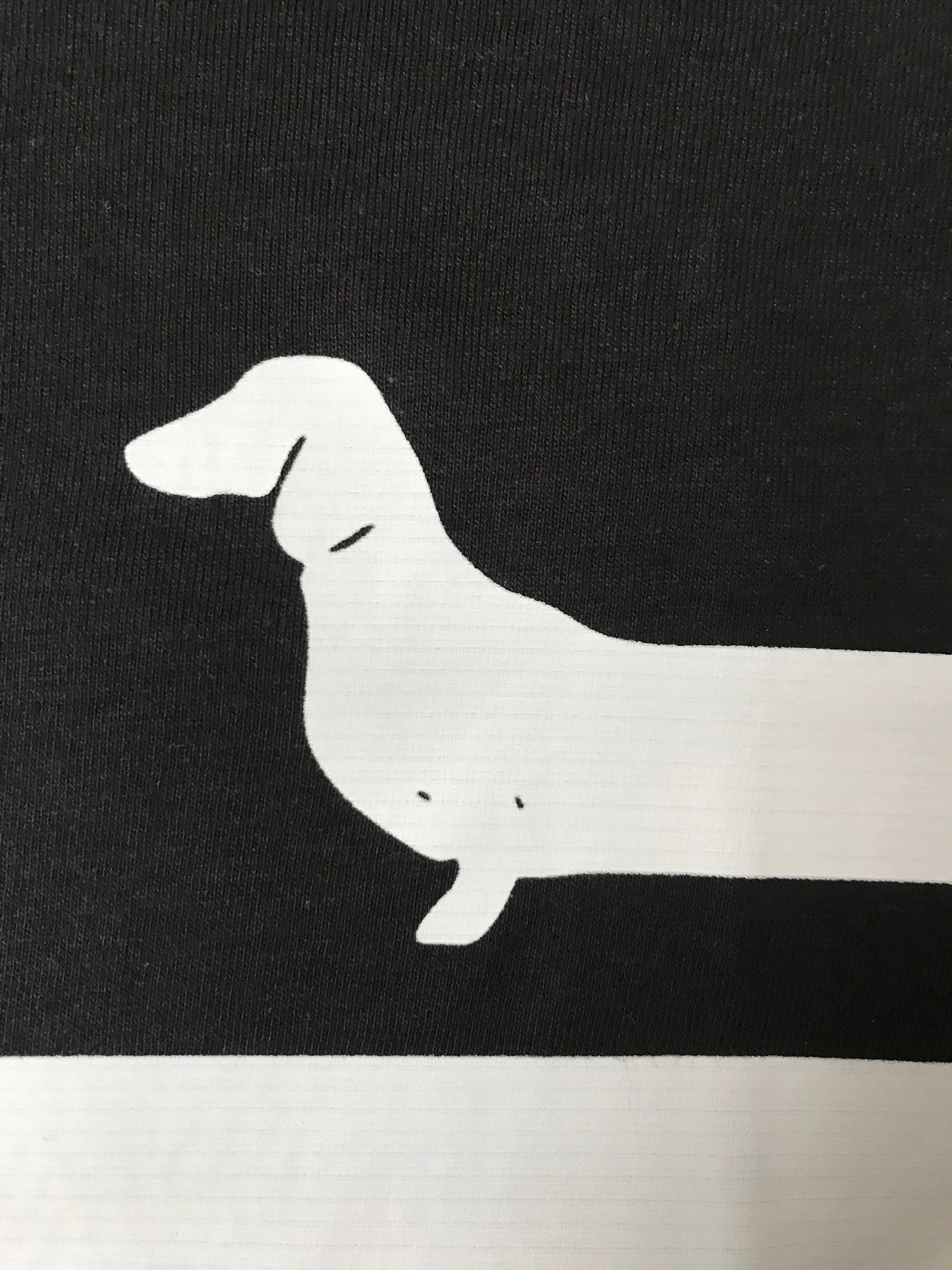 Camiseta de manga corta con figura de Dachshund