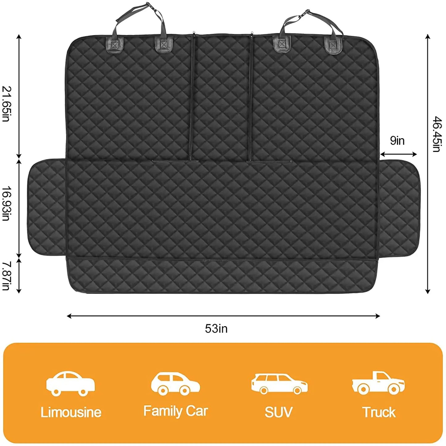 Cobertor asiento trasero para carro