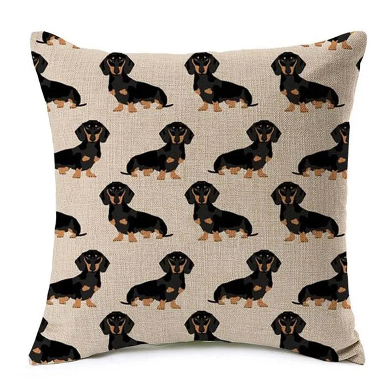 Cojines estampados Dachshund - variedad de diseños, ver más aquí