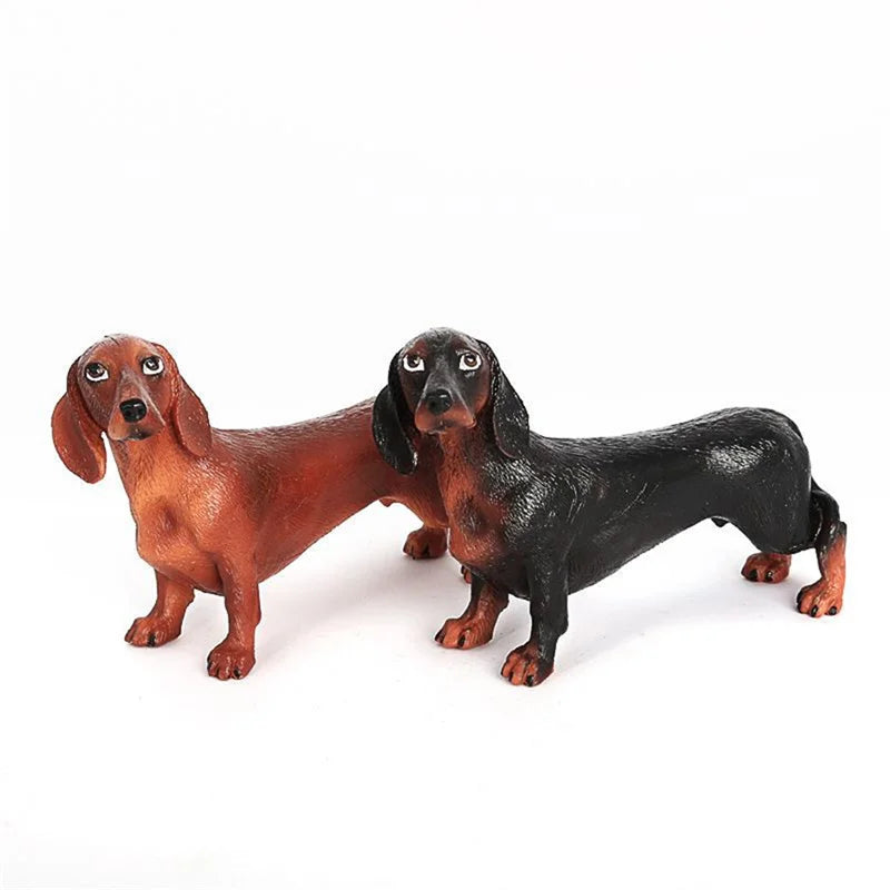 Figura realística de perro Dachshund