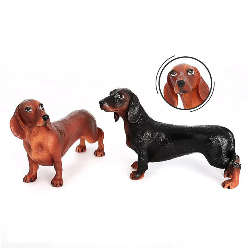 Figura realística de perro Dachshund