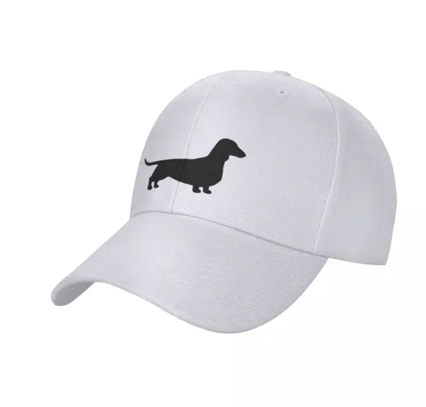 Gorra estilo baseball con estampado de perro Dachshund - varios colores, ver más aquí