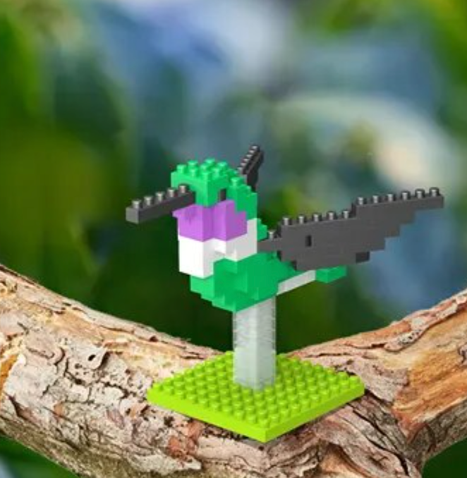 Juego de mini bloques de construcción con figuras de aves - varias especies, ver más aquí