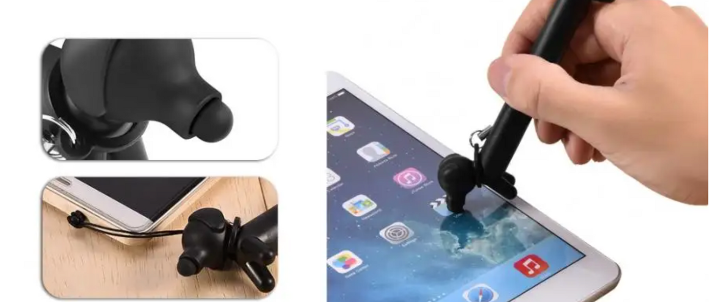 Lápiz stylus capacitivo con forma de Dachshund para pantallas táctiles