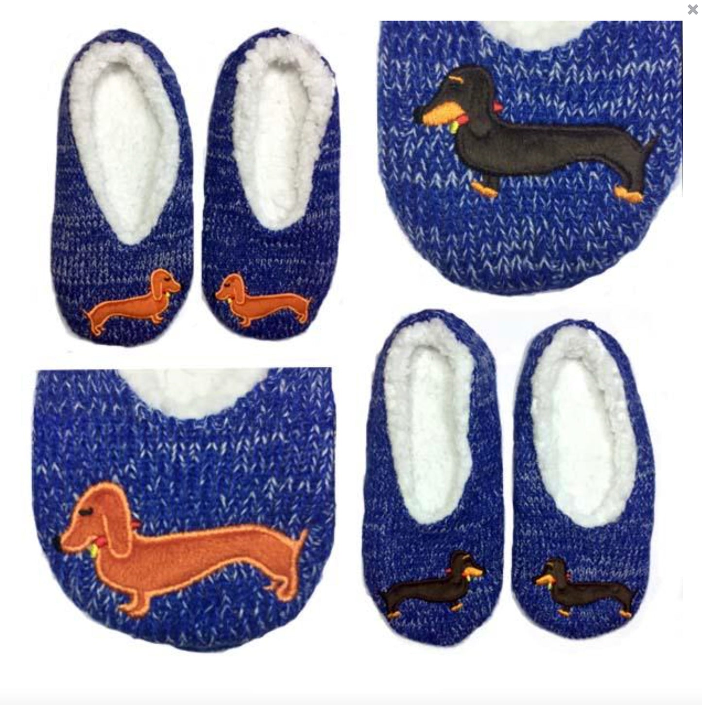 Pantuflas sherpa Dachshund