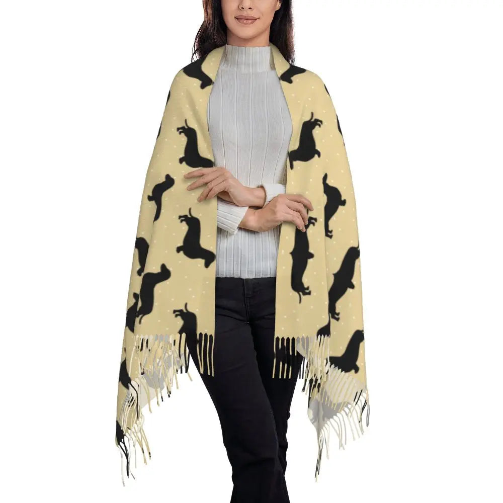 Pashminas con figuras Dachshund