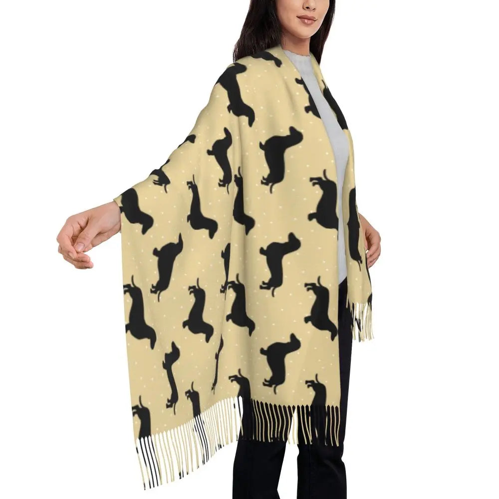 Pashminas con figuras Dachshund