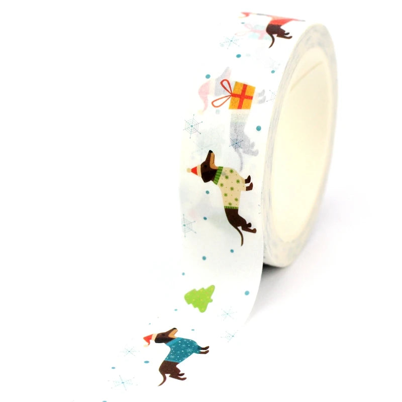 Cinta adhesiva washi tape Dachshund