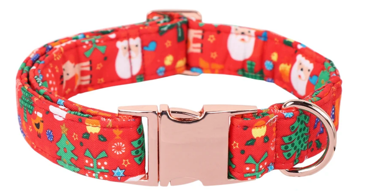 Collar con corbatin de Navidad para perro